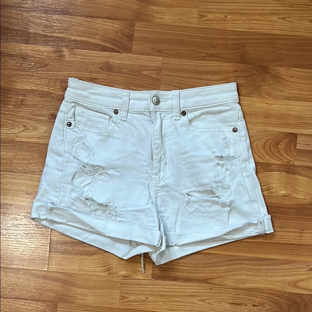 White Mom shorts